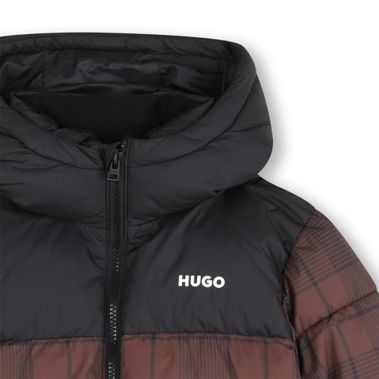 HUGO BOYS CHICORY COFFEE PUFFER JACKET G01257