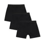 HUGO BOYS BLACK PCK 3 BOXER SHORTS G01348