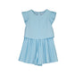 MAYORAL BLUE PLEATED PLAYSUIT 3871