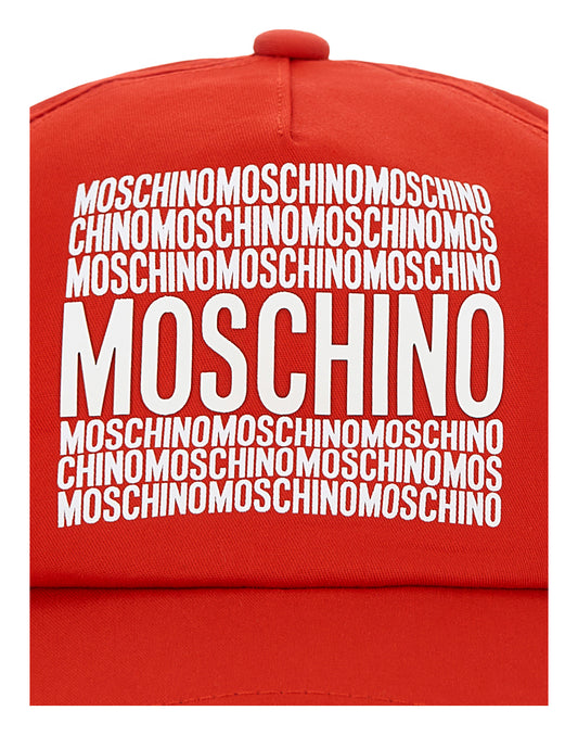 MOSCHINO RED BASEBALL CAP HOX00W