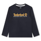 Timberland Boys Navy Longsleeved Organic T Shirt