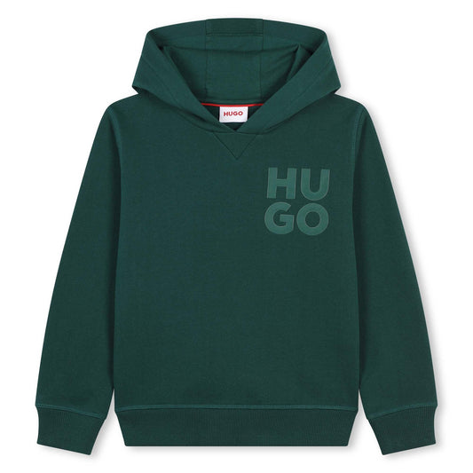 HUGO FOREST GREEN HOODED TRACKSUIT G00164-G00175