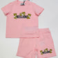 MOSCHINO BABY/TODDLER PINK SHORTS SET MZG00M