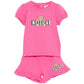 MOSCHINO BABY/TODDLER GIRLS SHORT SET MBG01O