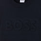BOSS Boys Navy Blue Logo Pullover J25Q06