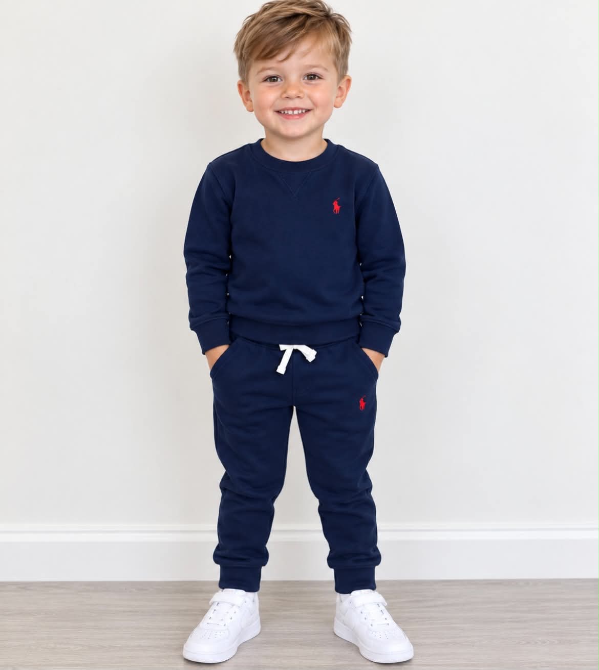 RALPH LAUREN NAVY CREWNECK TRACKSUIT 72102002