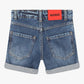 HUGO BLEACHED SOFT DENIM SHORTS