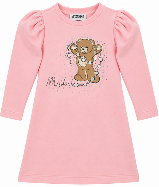 MOSCHINO GIRLS SUGAR ROSE DRESS HCV0FC