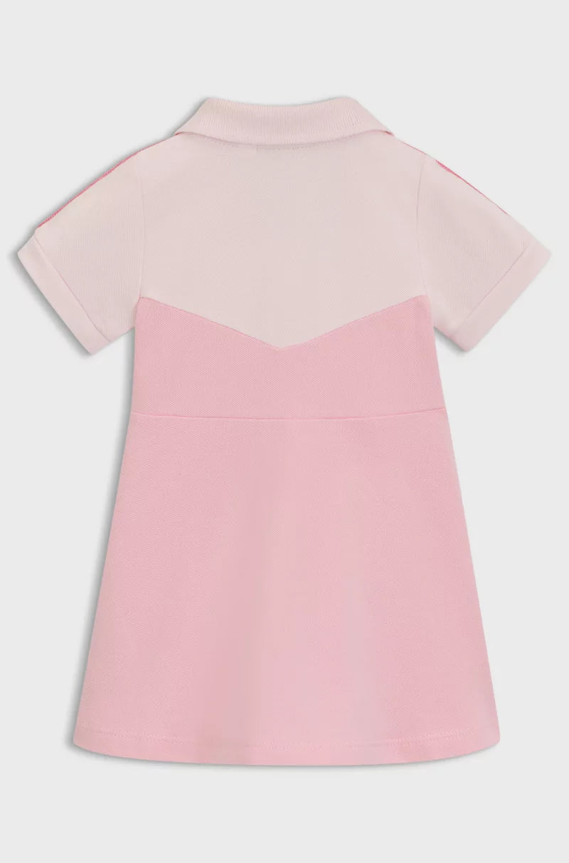 BOSS GIRL PINK BABY /TODDLER POLO DRESS J52186