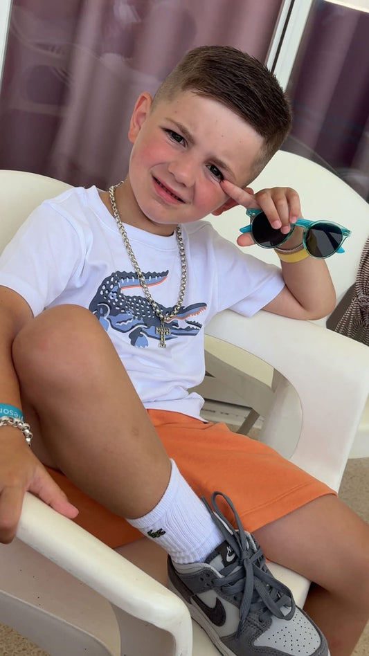 LACOSTE BOYS T SHIRT & SHORTS SET 847559
