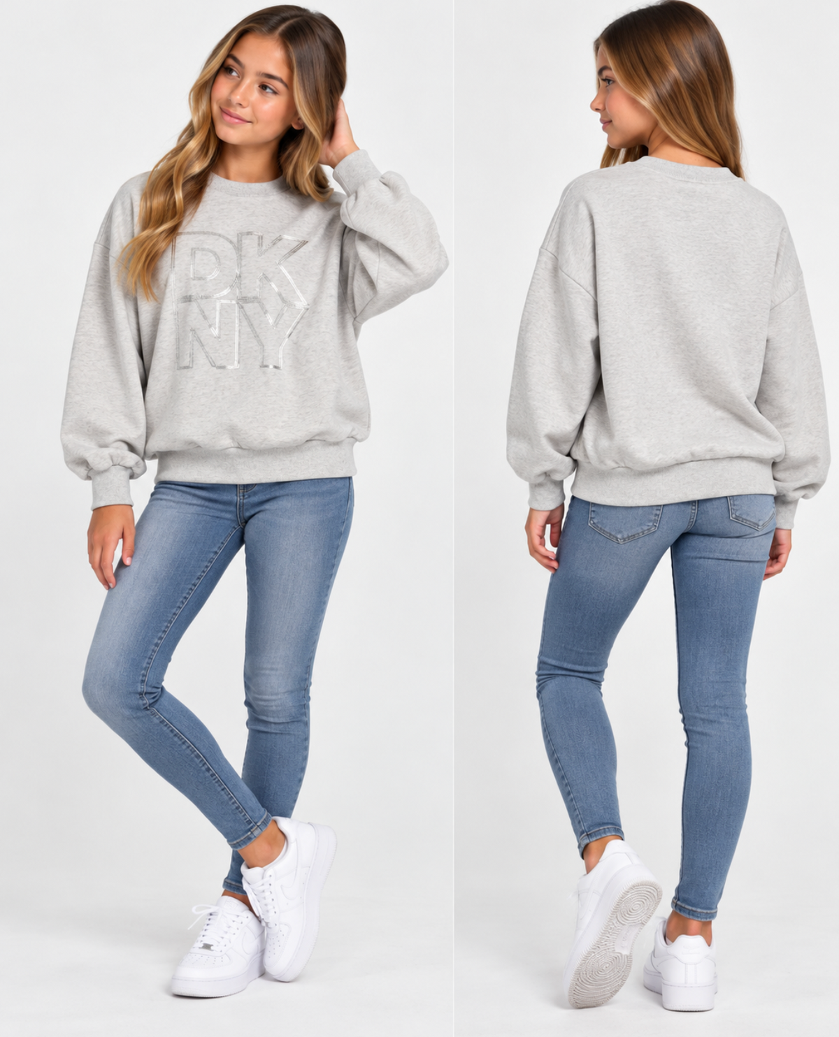 DKNY BEIGE SWEATSHIRT D62904