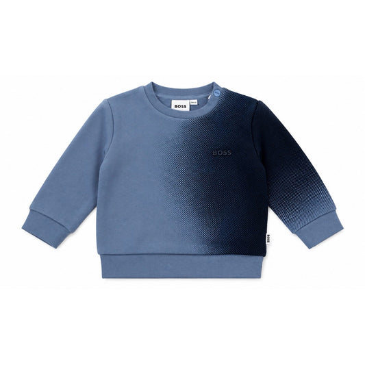 BOSS BABY BOY/TODDLER LAVENDER BLUE SWEATSHIRT J53494