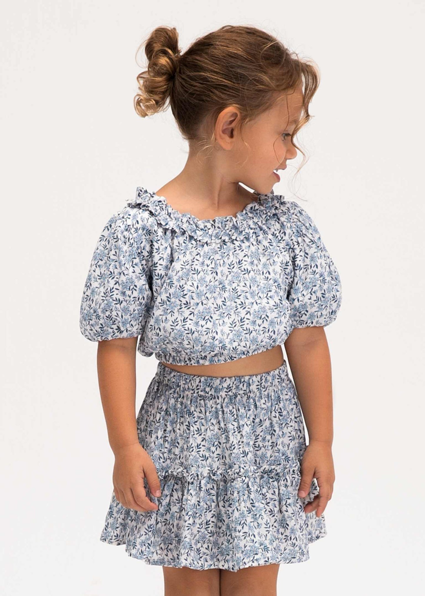 MAYORAL BLUE DOBBY SKIRT SET 3.026/3.903