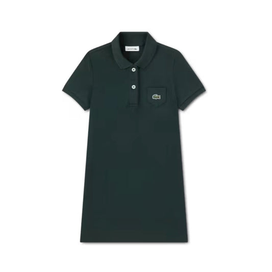 Lacoste Pique Polo Dress in Sinople Green 447066