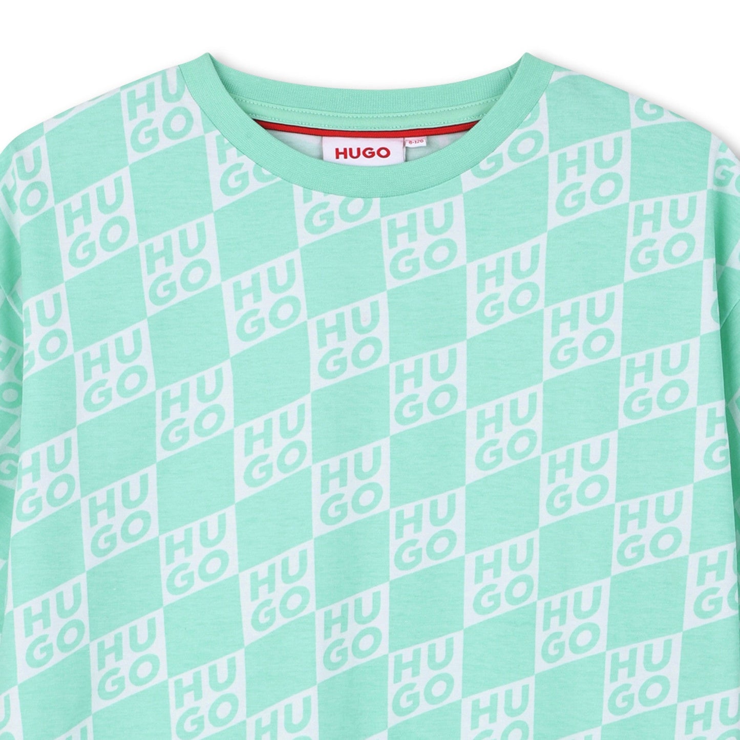 HUGO OVERSIZED GREEN T SHIRT G01022