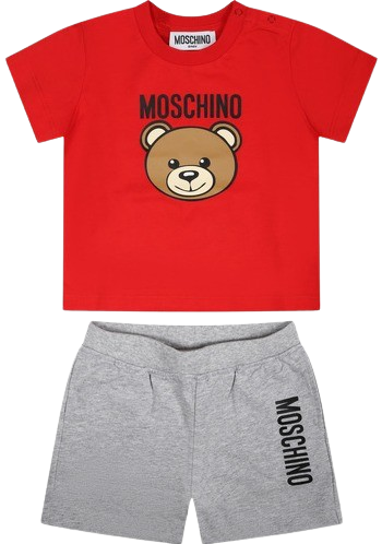 Moschino Baby/toddler Red/Grey Shorts Set