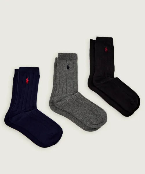 RALPH LAUREN PACK OF 3 SOCKS