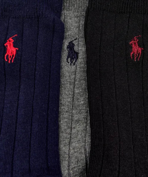 RALPH LAUREN PACK OF 3 SOCKS