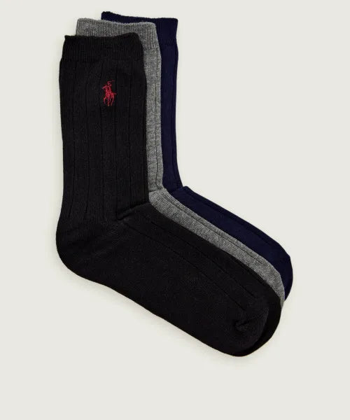 RALPH LAUREN PACK OF 3 SOCKS
