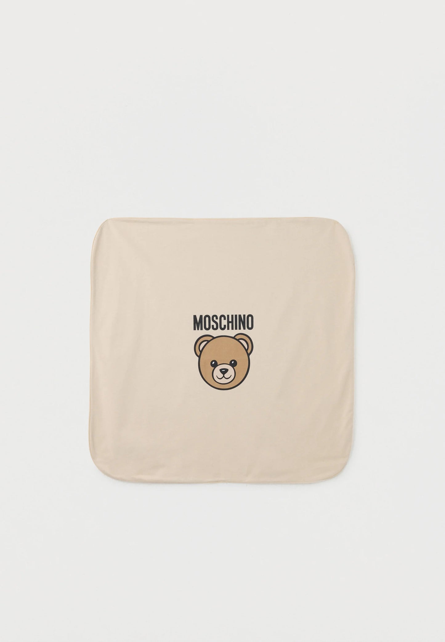MOSCHINO BEIGE BABY BLANKET MUB00O