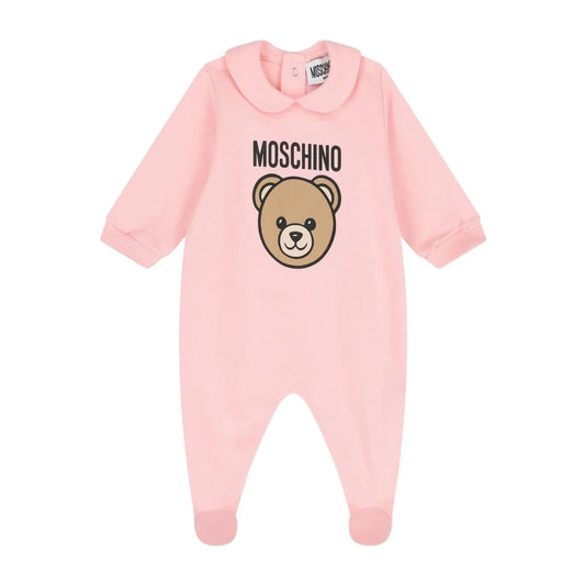 MOSCHINO BABY PINK BABYGROW WITH GIFT BOX MUY09O