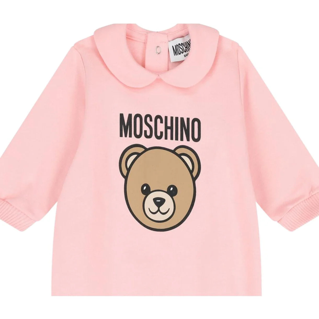 MOSCHINO BABY PINK BABYGROW WITH GIFT BOX MUY09O