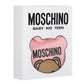MOSCHINO BABY PINK BABYGROW WITH GIFT BOX MUY09O