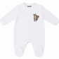 MOSCHINO WHITE BABYGROW WITH GIFT BOX MUY09K