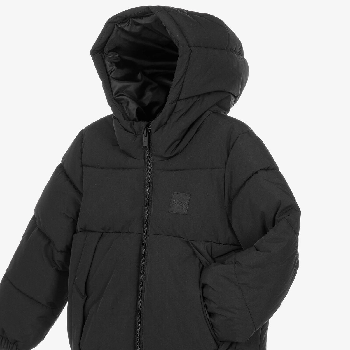 BOSS BOY BLACK PUFFER JACKET J53437