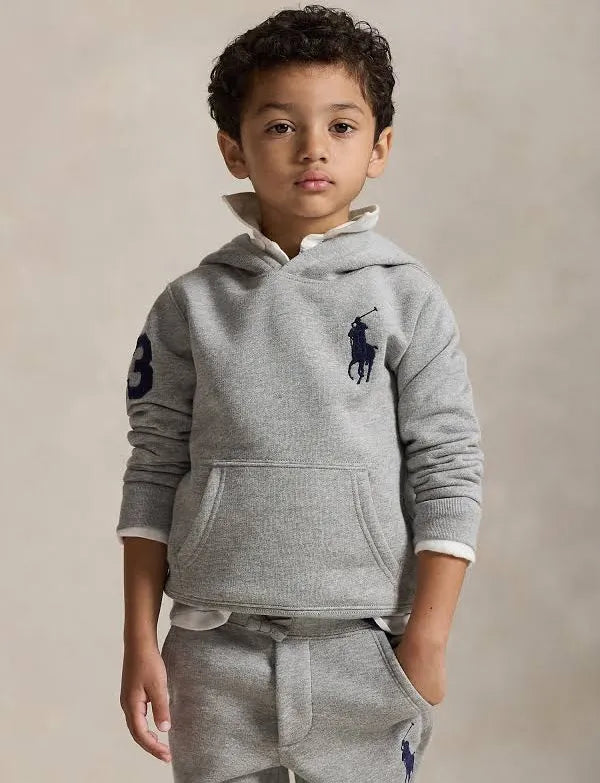RALPH LAUREN GREY HOODED SWEATSHIRT 79316001
