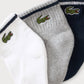 LACOSTE 3 PACK INFANT CROC ANKLE SOCKS N46584