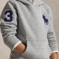 RALPH LAUREN GREY HOODED SWEATSHIRT 79316001