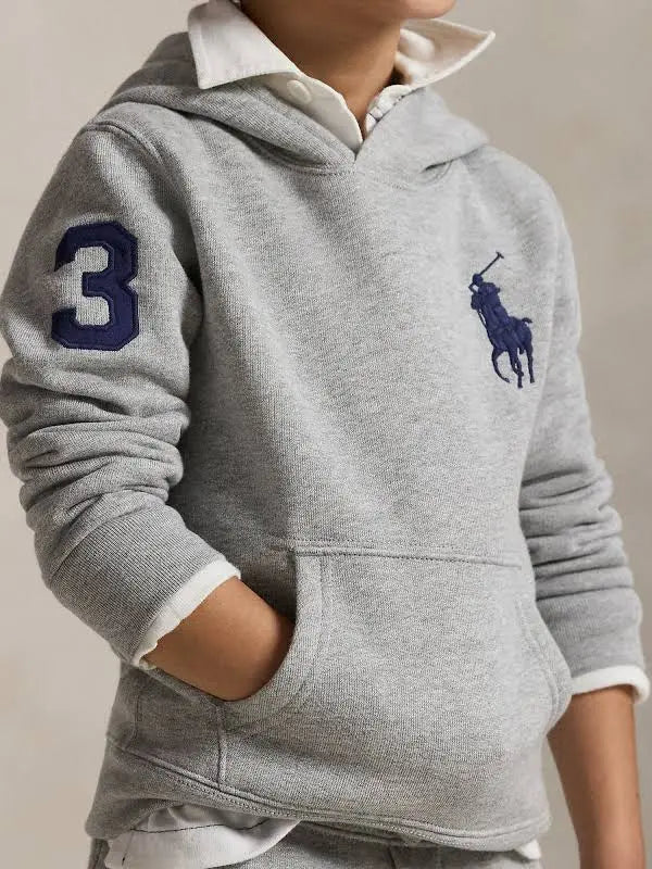 RALPH LAUREN GREY HOODED SWEATSHIRT 79316001