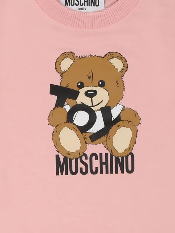 MOSCHINO PALE PINK BABY/TODDLER DRESS MDV0C9