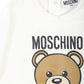 MOSCHINO KIDS WHITE BABYGROW W/GIFT BOX MUY086