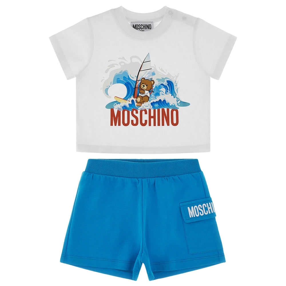 MOSCHINO T SHIRT & SHORTS SET MUG01E