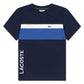 LACOSTE BOYS NAVY T SHIRT TJ0856