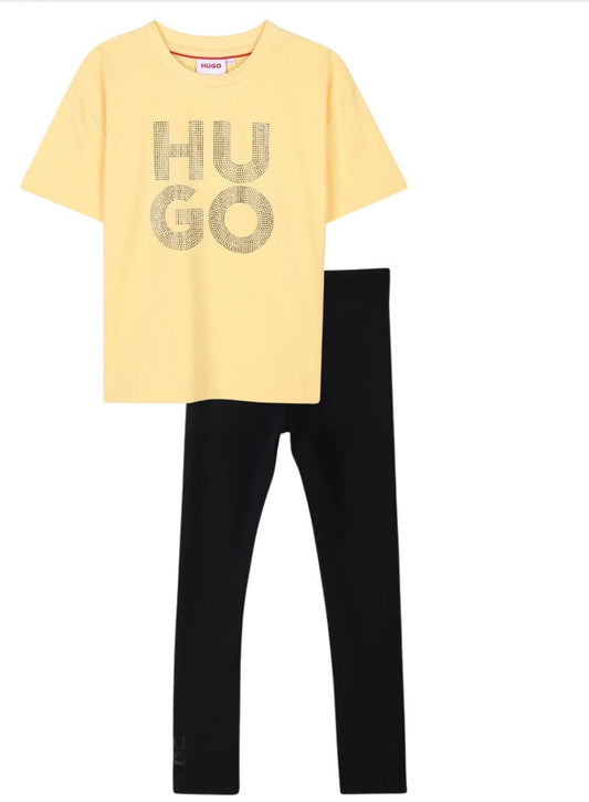 HUGO GIRLS LEGGINGS SET