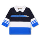BOSS Baby Boys Navy Blue Striped Polo Shirt