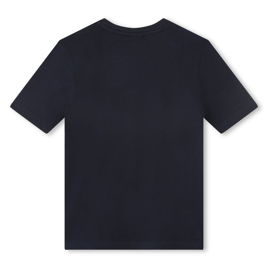 BOSS Boys Navy Blue Logo T-Shirt J25O66