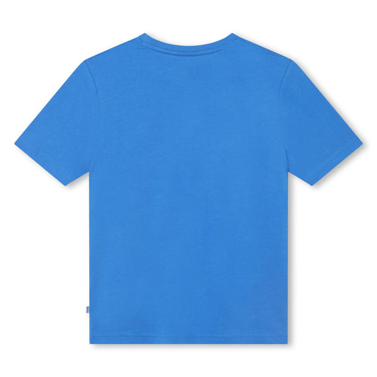 BOSS Boys Blue Logo T-Shirt J25O69