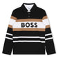 BOSS Boys Black Logo Polo Shirt