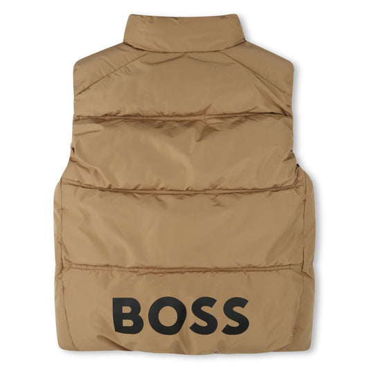 BOSS BEIGE REVERSIBLE GILET J51238