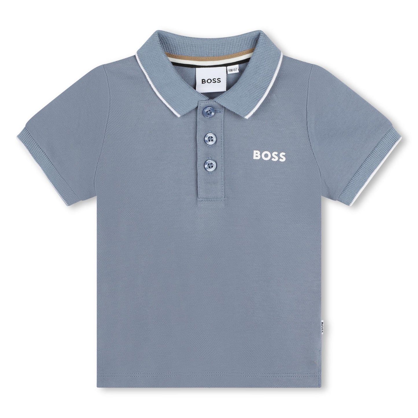 BOSS SLATE BLUE BABY/TODDLER POLO SHIRT J51281