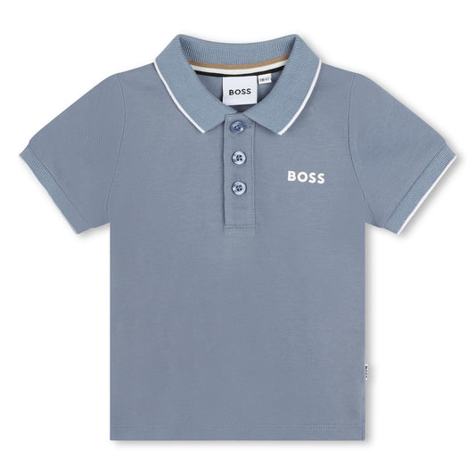 BOSS SLATE BLUE BABY/TODDLER POLO SHIRT J51281