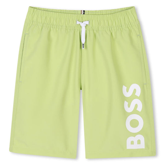 BOSS LIME GREEN SWIM SHORTS J51973