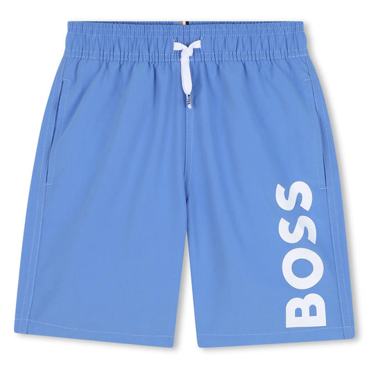 BOSS MID BLUE SWIM SHORTS J51973