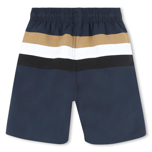 BOSS BOYS NAVY SWIM SHORTS J51975