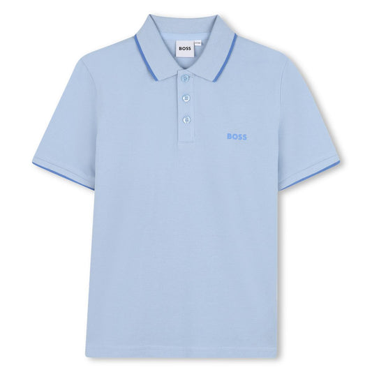 BOSS BABY/TODDLER BLUE POLO SHIRT J52094