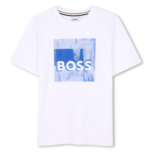 BOSS BOYS WHITE T SHIRT J52044